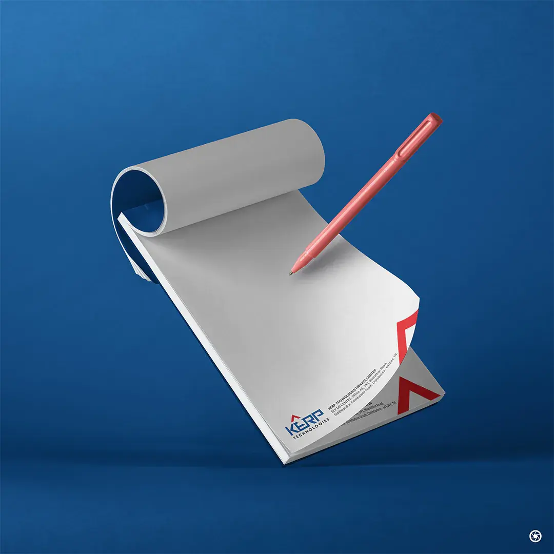 KERP letterhead with the wordmark and address rule