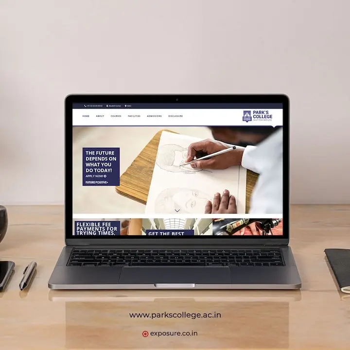 Park's College - Full institutional identity system and web portal.