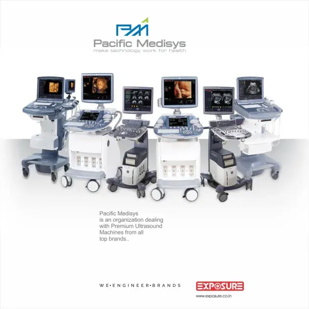 Pacific Medisys — Identity for a premium ultrasound equipment provider.