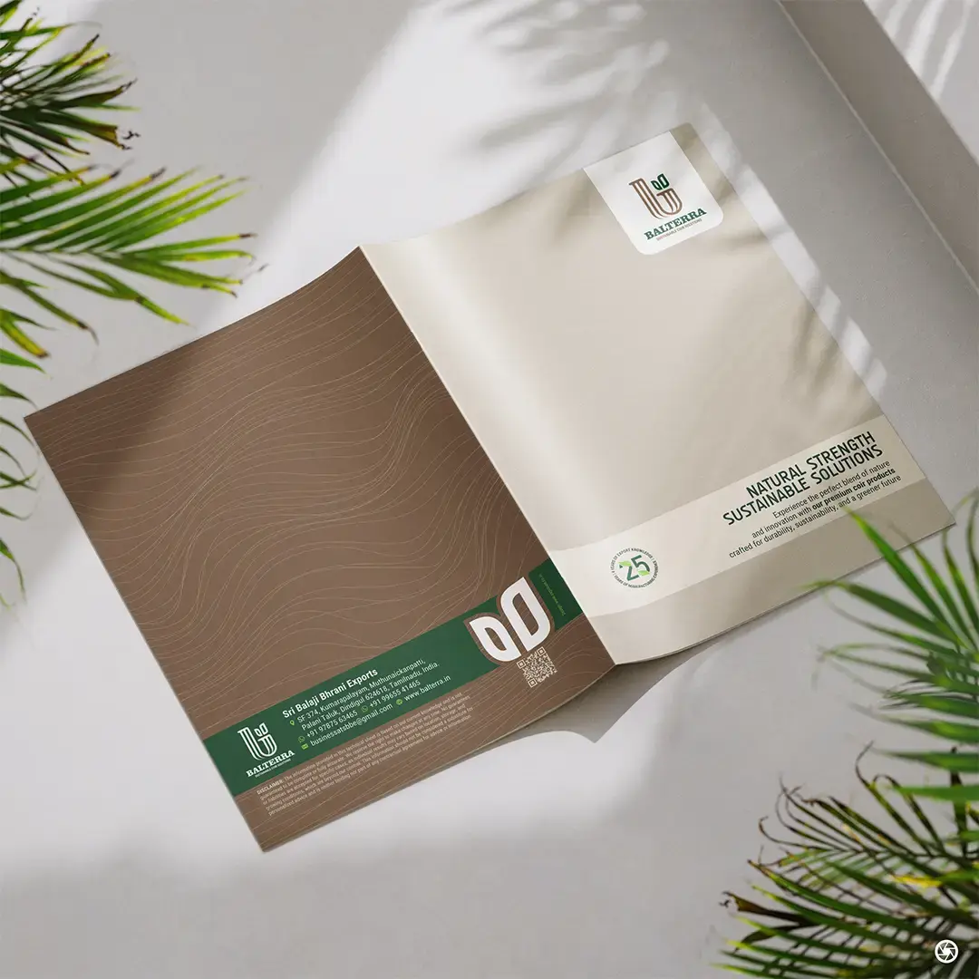 Balterra — brochure outer covers, front and back panel