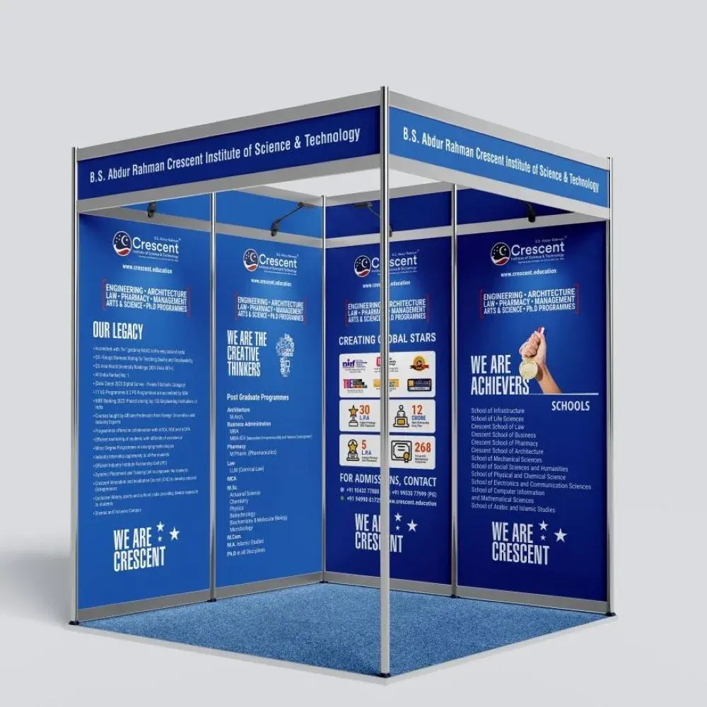 Crescent Institute exhibition booth - alternate view