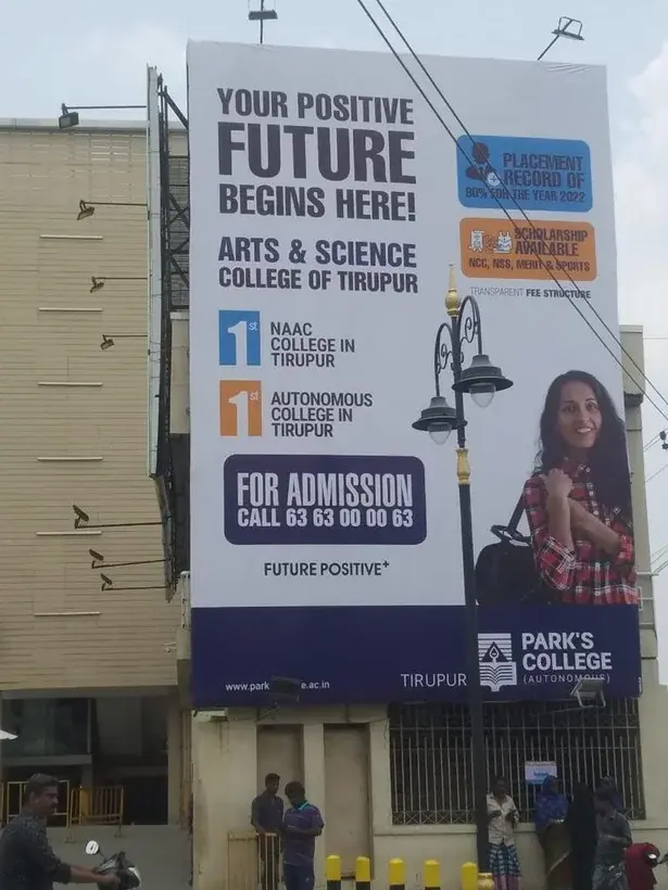 Park's College street pole banner